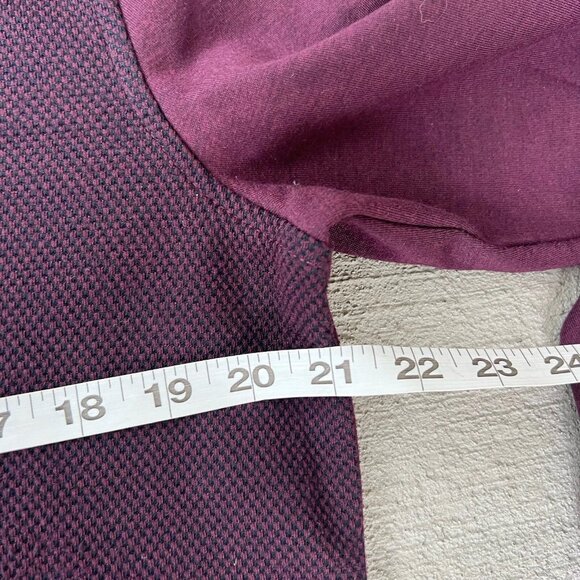 Ted Baker London Men’s 1/4 Zip Pullover Sweater Maroon Size 4 (L) - Picture 2 of 5